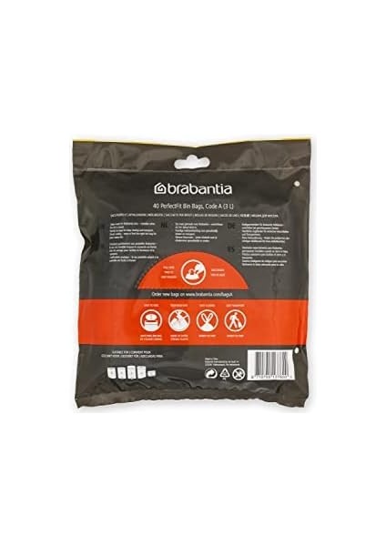 Brabantia Çöp Torbası - 3l, 40'lı modelleri
