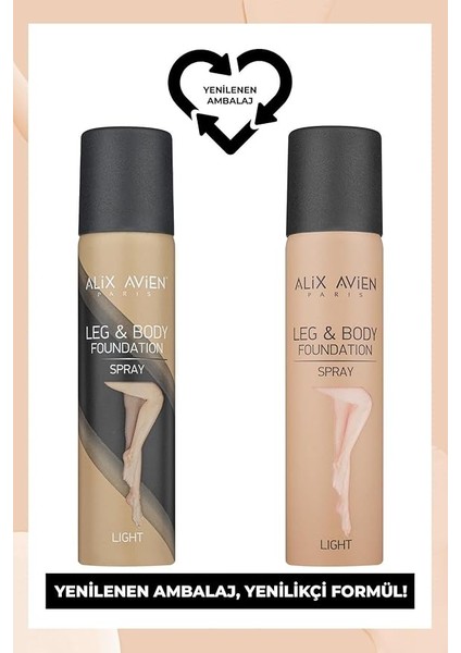Avıen Bacak Fondöteni Light Bronzlaştırıcı Etkili Çatlak ve Görünümü Önleyici Sprey Fondöten 75 ml fiyatları