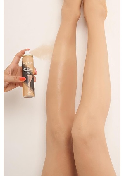Avıen Bacak Fondöteni Light Bronzlaştırıcı Etkili Çatlak ve Görünümü Önleyici Sprey Fondöten 75 ml fırsatları
