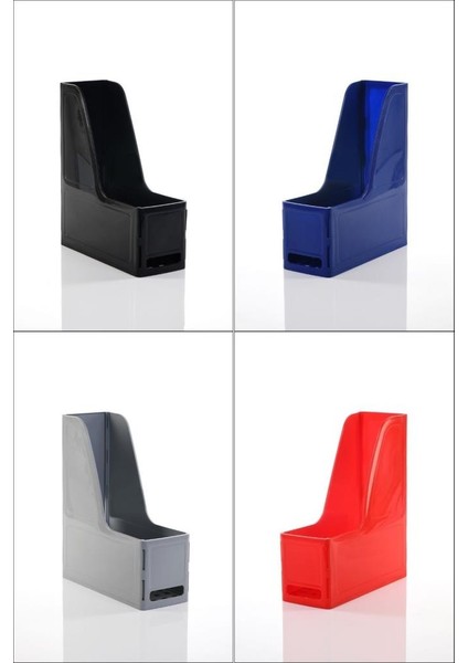 Ops Mg 101 Magazinlik 4'lü Set A4 Demonte Plastik Dikey Klasör Arşiv Kutusu Organizer Ssaklama