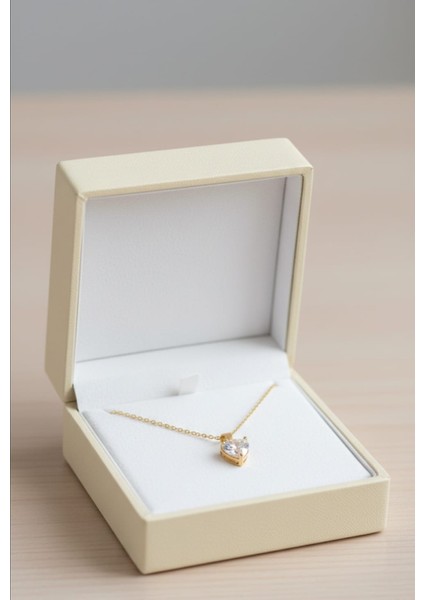 Kalp Tek Taş Çelik Kolye | Sns200331 fiyatları