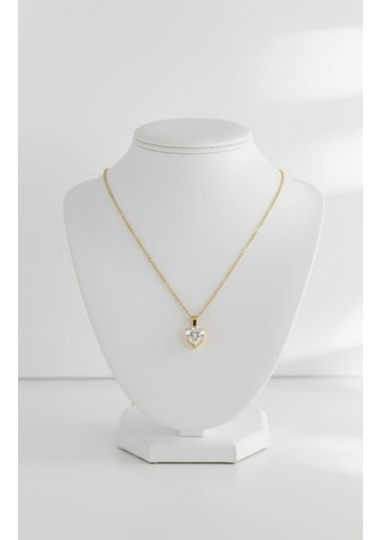 Kalp Tek Taş Çelik Kolye | Sns200331 fırsatları