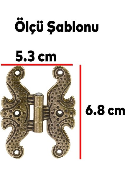 Mobilya Dolap Kapak Hobi Menteşesi Metal Kelebek Menteşe Büyük Antik Sarı 4 Adet fiyatları