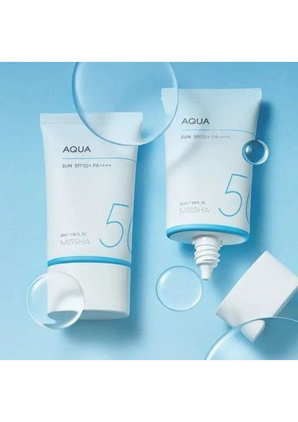 Mıssha Su Bazlı Güneş Koruyucu Nemlendirici Jel All Around Safe Block Aqua Sun Gel SPF50 Pa 50 Mililitre