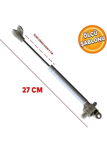 Std Dolap Amortisörü Gazlı Piston Kapak Hidroliği Fren Frenli Ayarlanabilir (27 cm 100 Nt) fiyatları