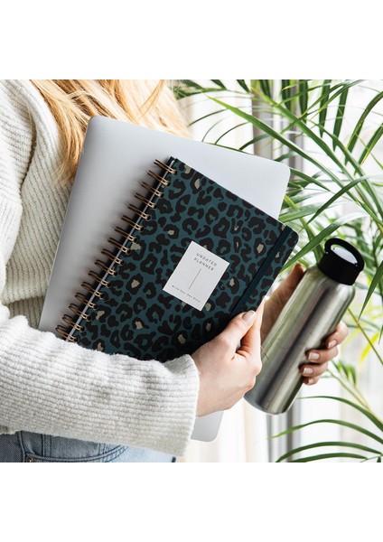 Spiralli Süresiz Planlayıcı Ajanda Yeşil - 15X21