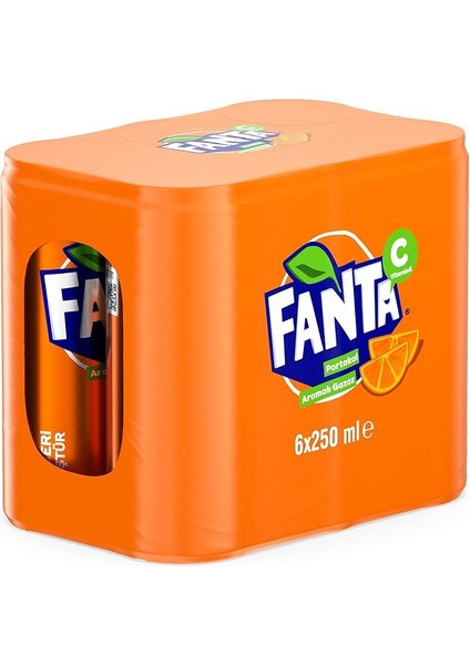 Portakal Aromalı Kutu 6X250 ml