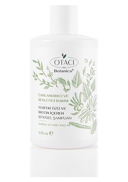 Botanics Canlandırıcı & Besleyici Bakım - 10 Bitki Özü ve Biotin Içeren Bitkisel Şampuan