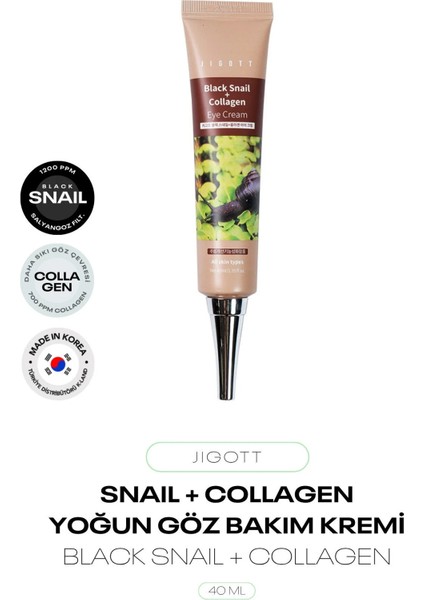 Siyah Salyangoz ve Kolajen Içeren Göz Kremi Black Snail Collagen Eye Cream