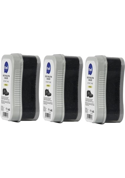 Cilalı Deri Parlatma Süngeri Naturel 3 Adet