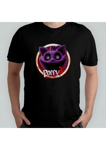Poppy Playtime 3 Catnap %100 Pamuklu Bisiklet Yaka T-Shirt Model 1