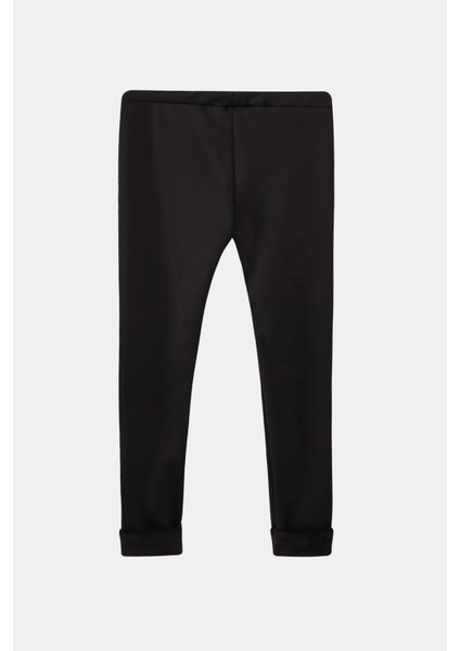 Siyah Kız Çocuk Içi Peluş Kulaklı Tavşan Nakışlı Extra Kalın Kışlık Tayt fiyatları