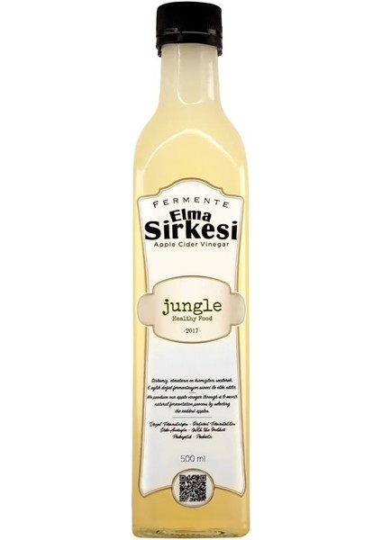 Jungle Healthy Food Fermente Elma Sirkesi