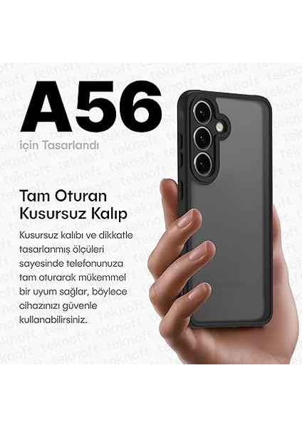 Samsung Galaxy A56 Için Basic Serisi Yükseltilmiş Lens Çerçeveli Ultra Güçlü Darbeye Dayanıklı Yumuşak Silikon Mat Kılıf (Galaxy A56) fiyatları