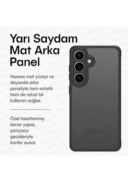 Samsung Galaxy A56 Için Basic Serisi Yükseltilmiş Lens Çerçeveli Ultra Güçlü Darbeye Dayanıklı Yumuşak Silikon Mat Kılıf (Galaxy A56) modelleri