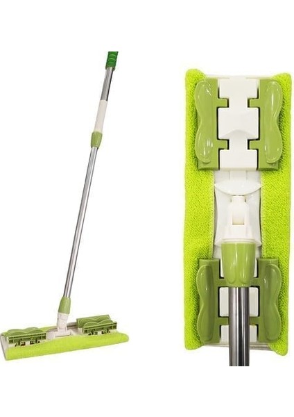 Home Yedek Mikrofiber Bezli Mandallı Mop, Sıkıştırmalı, Uzayabilir Teleskopik Saplı, 360 Derece Dönebilir Zemin ve Duvar Temizlik Mopu indirimleri