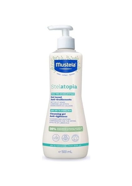 Mustela Stelatopia Gel Lavant Cleansing Gel, Lavantalı Yüz Temizleme Jeli (500ML) modelleri