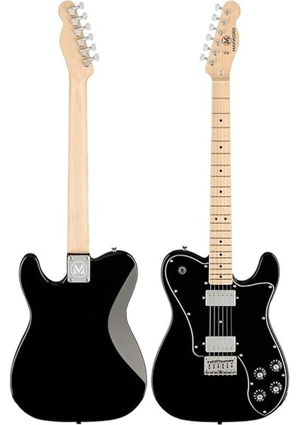 TLX-60BK-25AMP Telecaster Maple Klavye Hh 25W Amfili Elektro Gitar Seti fırsatları
