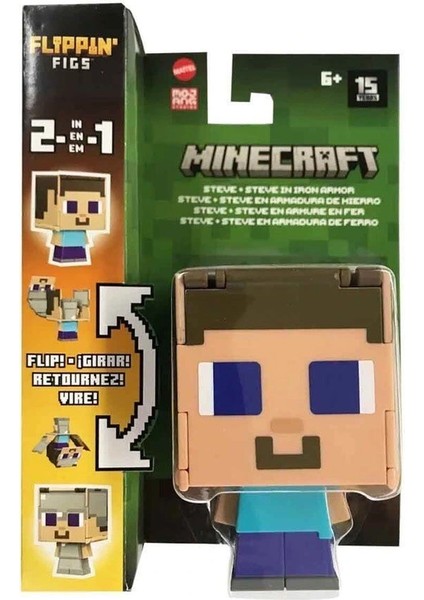 Buğz HTL43 Minecraft Flippin' Figs 2si 1 Arada Figürler