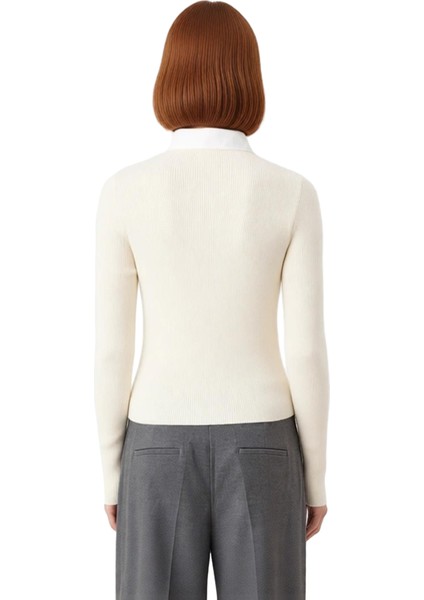 Kadın Gömlek Yaka Triko Bluz Şık ve Konforlu Günlük ve Ofis Giyim Için Ideal Kaliteli Şık Rahat fırsatları