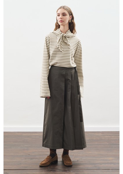 Etek Görünümlü Pantolon Koyu Yeşil