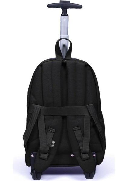 Siyah Dört Bölmeli Usb'li Çekçekli Sırt Çantası Seyahat Çantası fırsatları