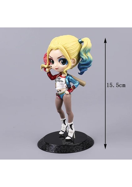 Harley Quinn Figür Detaylı Tasarım Harley Figür Joker Figür 15 cm Pop Figür