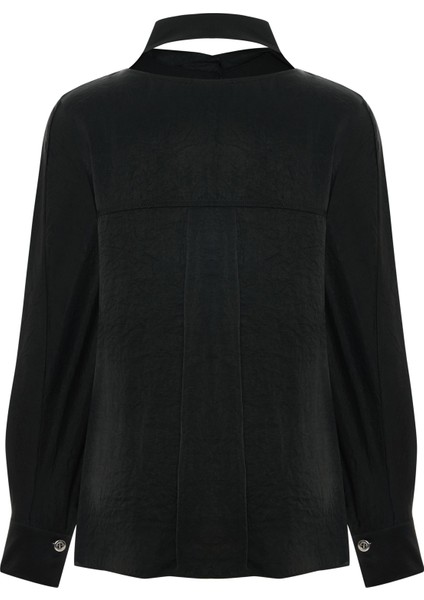 Drapeli Yaka Bluz 26W10837 fiyatları