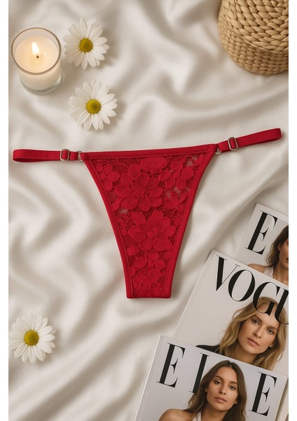 Kırmızı Transparan Dantel Bralet & Külot Iç Giyim Takımı fiyatları