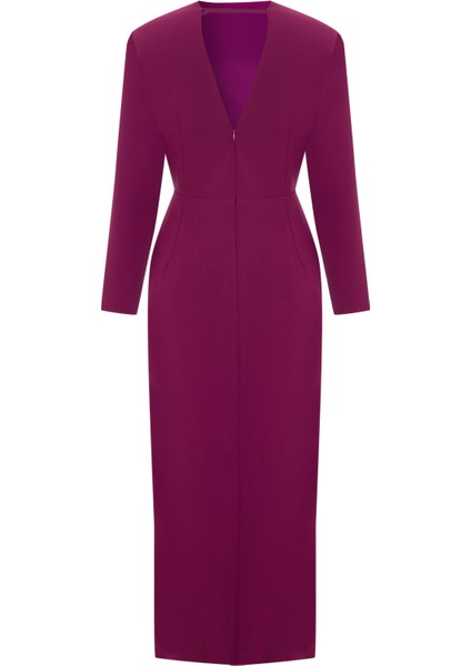 Asimetrik Detaylı Uzun Elbise 26W40880 fiyatları