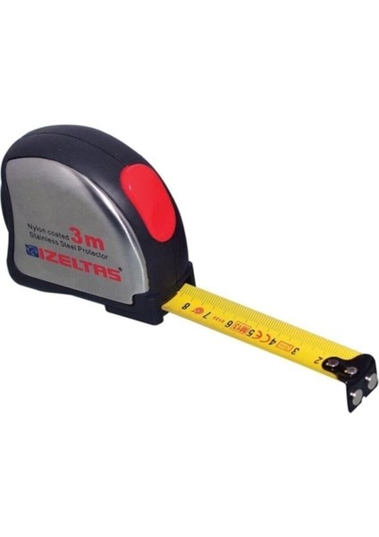 | Şerit Metre, Uç ile Yüzeye Yapışan Krom Metre, 5 M, 19 mm