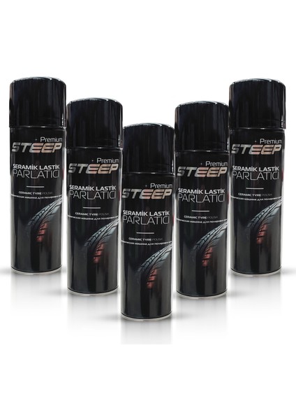 Seramik Lastik & Tampon Parlatıcı Sprey 5 Adet 500ML modelleri
