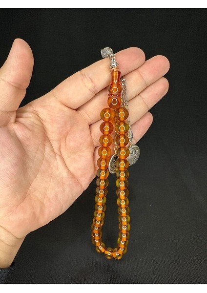 Toz Kehribar Tesbih Sarı Renkli Küre Kesim 10 mm T-573 fırsatları