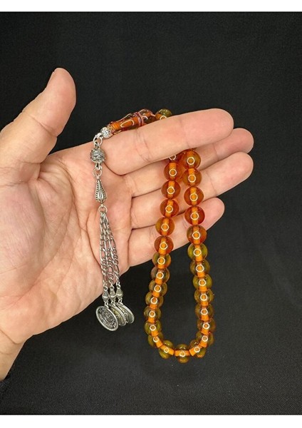 Toz Kehribar Tesbih Sarı Renkli Küre Kesim 10 mm T-573 indirimleri