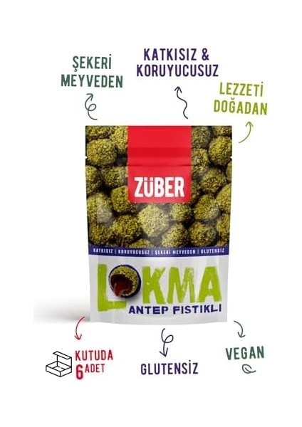 Züber Lokma Antep Fıstığı 96G x 12 Adet