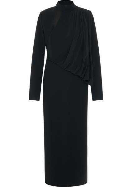 Sırt Detaylı Volanlı Elbise 26W40888