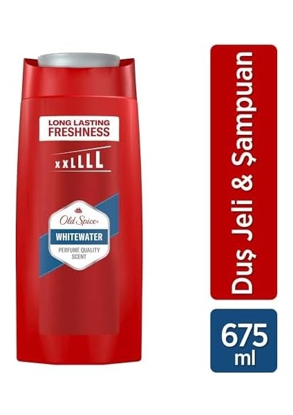 Old Spice Whitewater Erkekler Için Duş Jeli ve Şampuan 675 ml Xl modelleri