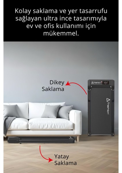 T-220 Katlanabilir Yürüyüş ve Koşu Bandı /Bluetooth ve Hoparlör/2HP Motor/10 KM/ Uzaktan Kumanda