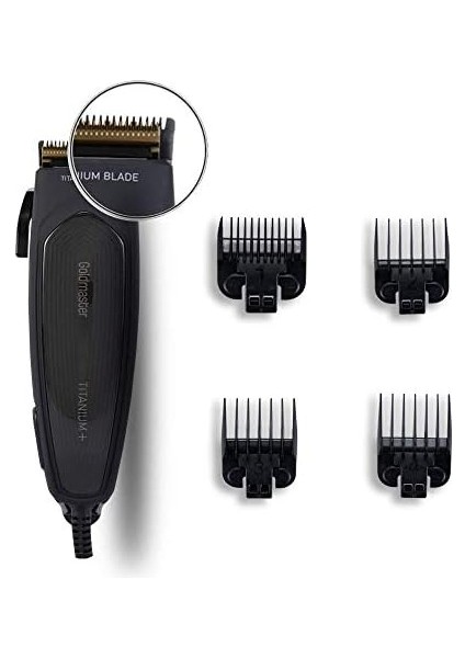 Goldmaster Titanyum Sessiz Ayarlanabilir Kesme Başlıklı Saç ve Sakal Kesme Makinesi