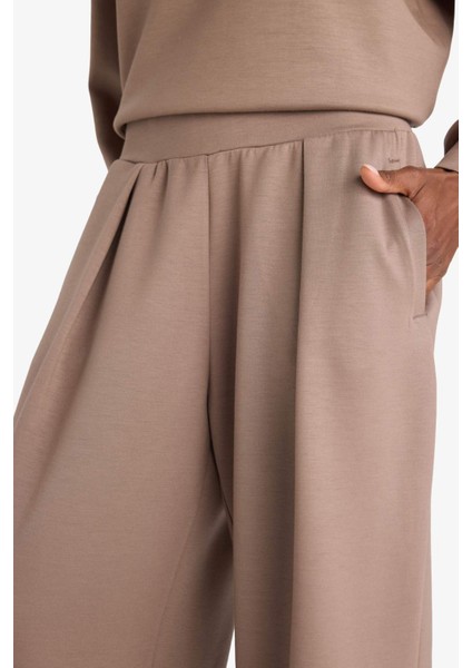 Fit Wide Leg Geniş Paça Standart Boy Modal Eşofman Altı F8429AX25AU indirimleri