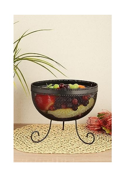 Aleyna Dekoratif Metal Sebze&meyvelik Ayaklı-Siyah modelleri