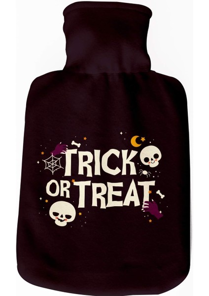 Hediyesepeti Arkadaşa Hediye Halloween Tasarımlı Sıcak Su Torbası - Tasarım Kılıflı Termofor - El Ayak Isıtıcı