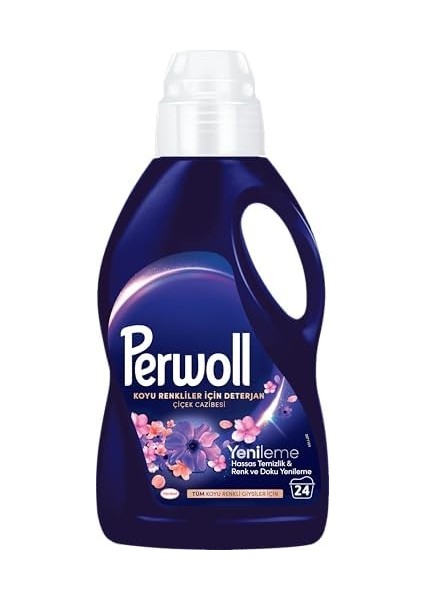 Perwoll Çiçek Cazibesi Koyu Renkle 1.32 Litre Sıvı Çamaşır Deterjan, 1.3l