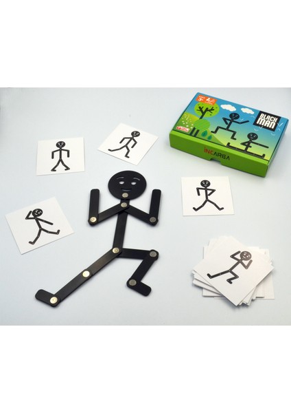 İncarea Black Man / Bionic Man Çöp Adam Eğitici Aktivite Oyuncağı modelleri