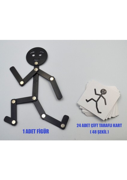 İncarea Black Man / Bionic Man Çöp Adam Eğitici Aktivite Oyuncağı fırsatları