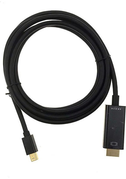 Mini Displayport To HDMI Kablo – 4K UHD 1080P Destekli, Tak Çalıştır, Ses ve Görüntü Aktarım Adaptörü, Laptop – Monitör – Tv Bağlantısı Için Dönüştürücü Kablo | 1.8 Metre | ZR167 fırsatları