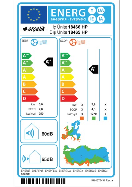 18465 Hp Ultra Hijyen Plus Inverter Klima Split Klima indirimleri