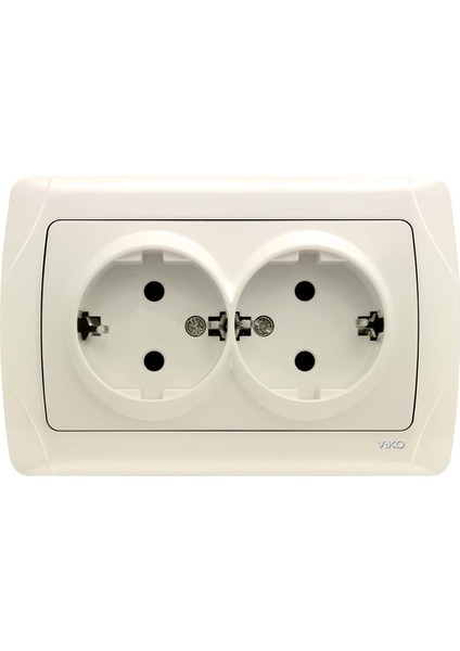 Carmen Krem Ikili Topraklı Priz