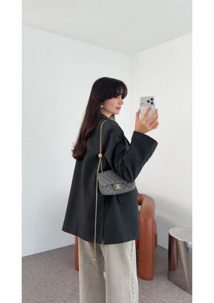 Oversize Antrasit Blazer fiyatları