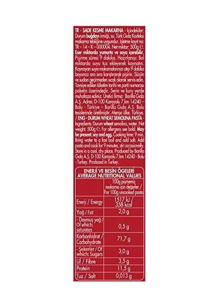 Filiz Boncuk Makarna 500 G. x 20 fiyatları